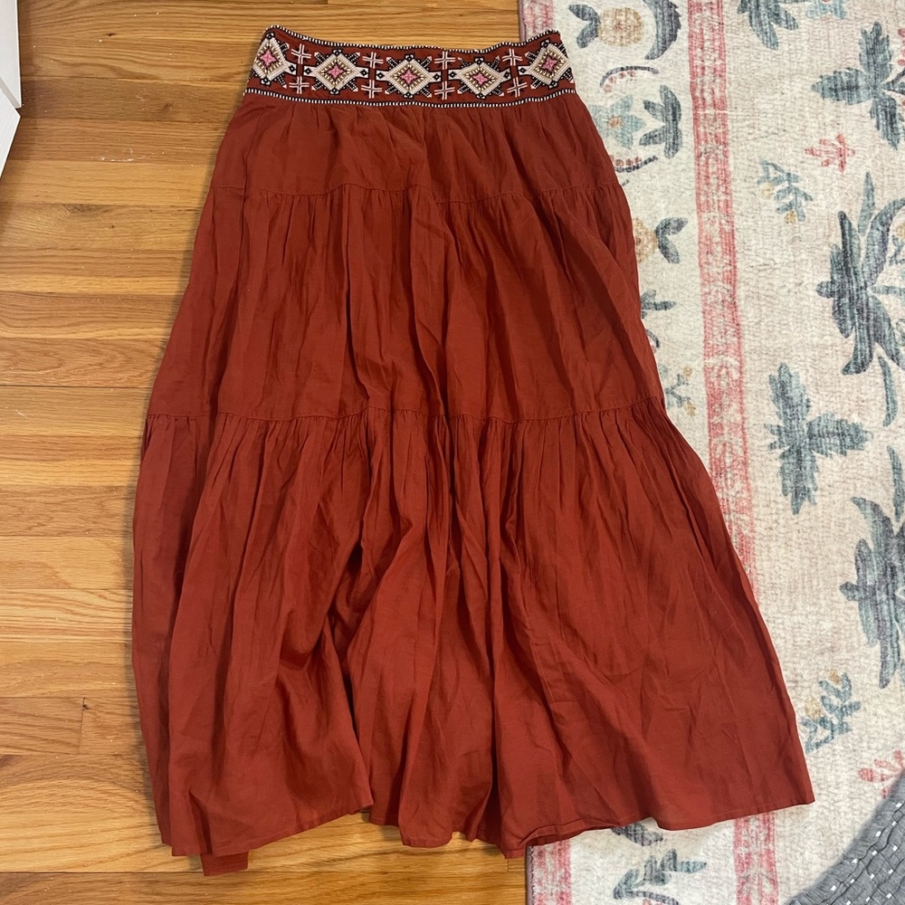 NWT Anthropologie maxi skirt, size med